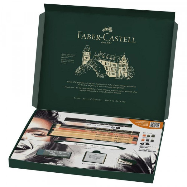 Set découverte Matériel d'art sec 17 pcs - Faber-Castell