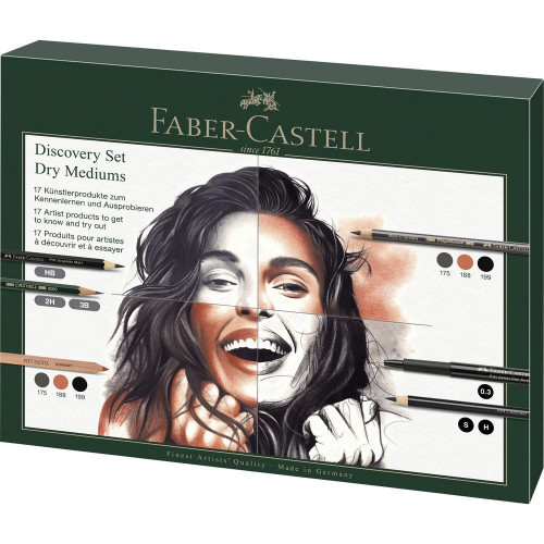 Set découverte Matériel d'art sec 17 pcs - Faber-Castell