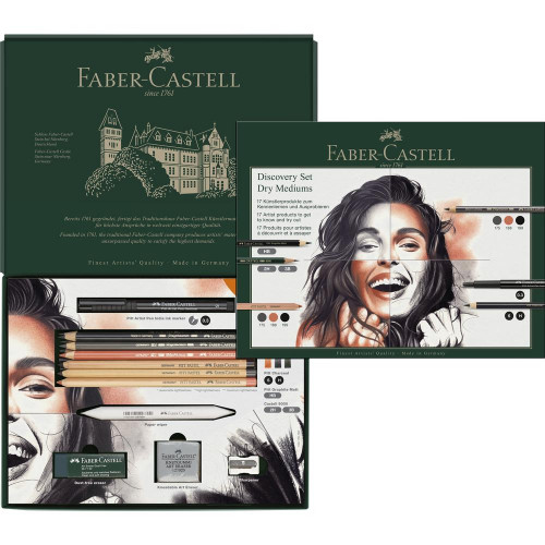 Set découverte Matériel d'art sec 17 pcs - Faber-Castell