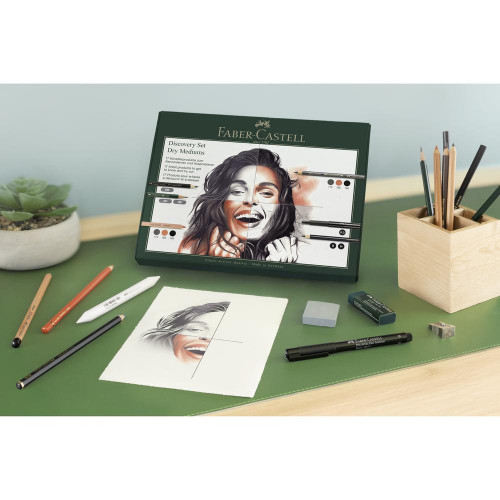 Set découverte Matériel d'art sec 17 pcs - Faber-Castell