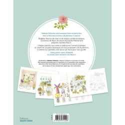 Livre Un petit tour chez le fleuriste 25 illustrations à colorier ou à peindre - Marie Claire
