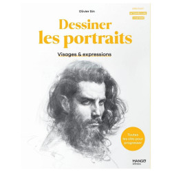 Livre Dessiner les portraits : visages et expressions - Mango