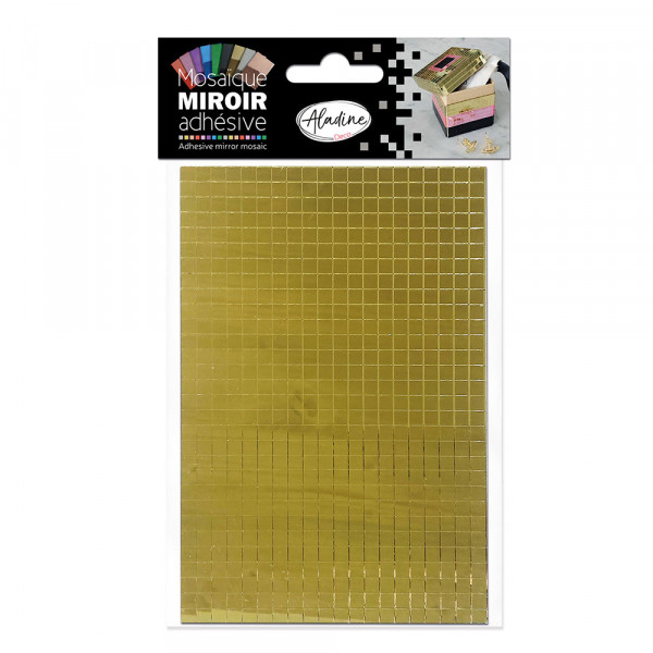 Mosaïque adhésive effet miroir 9 couleurs - Aladine