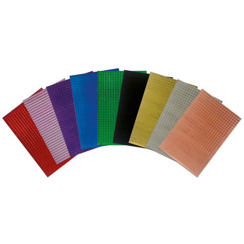 Mosaïque adhésive effet miroir 9 couleurs - Aladine