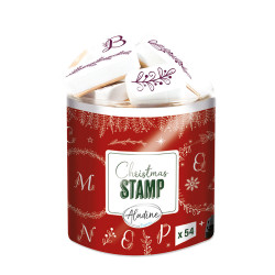 Tampons mouss Creative Stamp Alphabet de Noël 54 pcs - Aladine