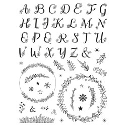 Tampons mouss Creative Stamp Alphabet de Noël 54 pcs - Aladine
