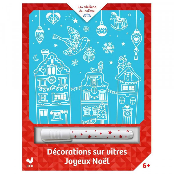 Pochette Décorations sur vitres Joyeux Noël - Deux Coqs D'or