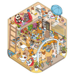 Cozy stickers Mes petites boutiques - Dessain et Tolra