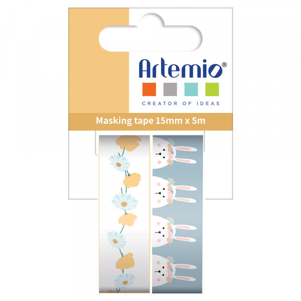 Masking tape Funny Eggs 2 pcs - 15 mm x 5 m