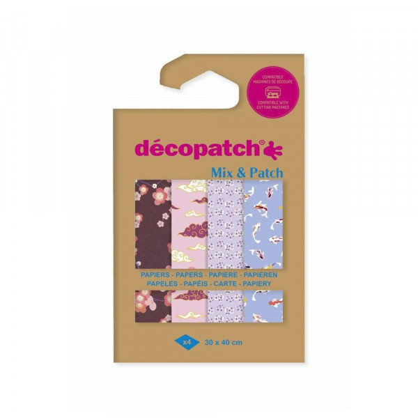Papier Mix & Patch Voyage au Japon 30 x 40 cm 4 pcs
