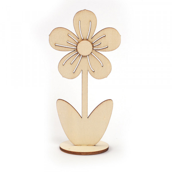 Fleur sur socle à décorer