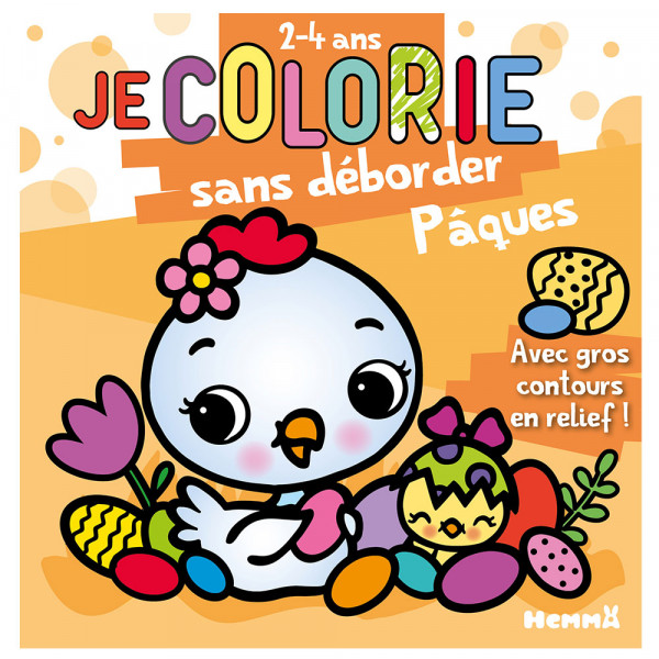 Je colorie sans déborder Pâques