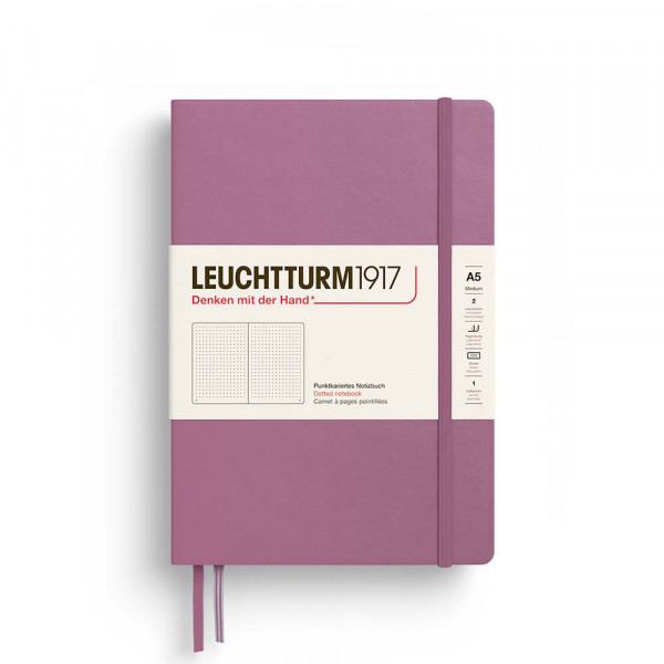 Carnet de notes Rigide A5 14,5 x 21 cm Thinking Ahead Pointillé Dusty Rose
