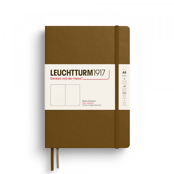 Carnet de notes Rigide A5 14,5 x 21 cm Thinking Ahead Blanc Spice Brown