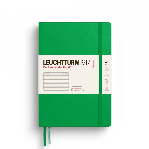Carnet de notes Rigide A5 14,5 x 21 cm Thinking Ahead Ligné Spring Leaf