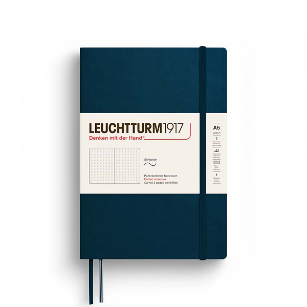 Carnet de notes Souple A5 14,5 x 21 cm Thinking Ahead Pointillé Deep Sea
