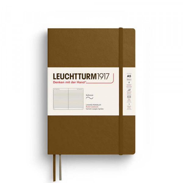 Carnet de notes Souple A5 14,5 x 21 cm Thinking Ahead Ligne Spice Brown