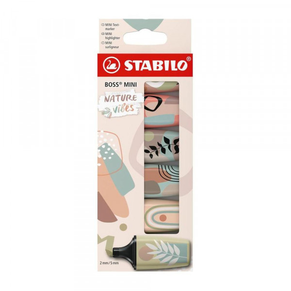 Surligneur BOSS MINI NatureVibes Set 6 couleurs