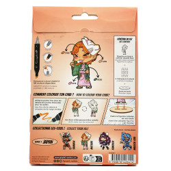 Kit de figurine à colorier Manga Chibis Matsuri