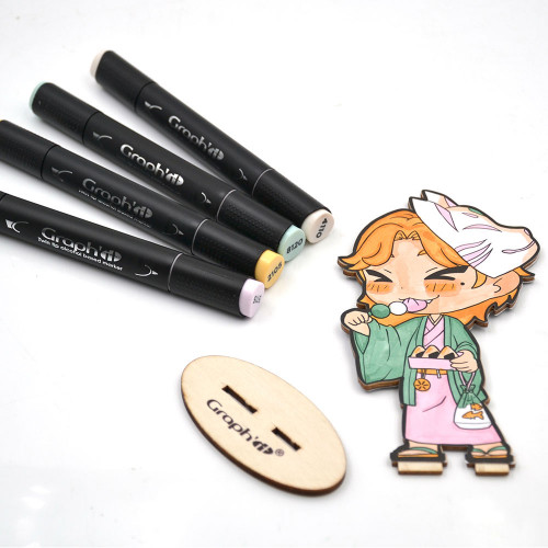 Kit de figurine à colorier Manga Chibis Matsuri