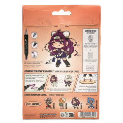 Kit de figurine à colorier Manga Chibis Kunoichi