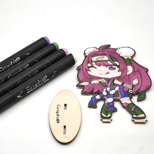 Kit de figurine à colorier Manga Chibis Kunoichi