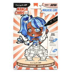Kit de figurine à colorier Manga Chibis Magical girl