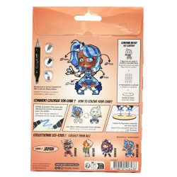 Kit de figurine à colorier Manga Chibis Magical girl