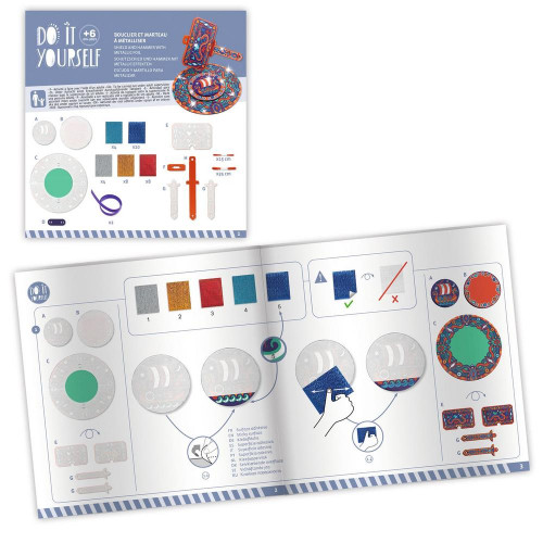 Coffret DIY Bouclier et marteau à métalliser