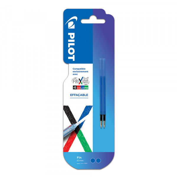 Recharges d'encre bleue pour FiXion ball 4 Colors par 2