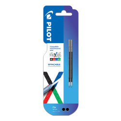 Recharges d'encre noire pour FiXion ball 4 Colors par 2