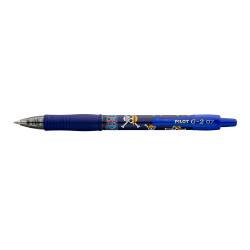 Stylo roller G-2 OnePiece Pointe moyenne 0.7 mm Encre bleue