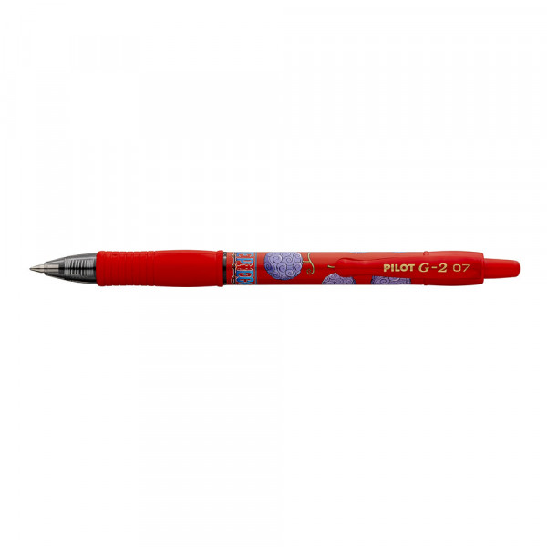 Stylo roller G-2 OnePiece Pointe moyenne 0.7 mm Encre rouge