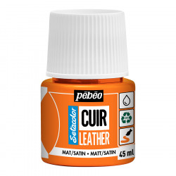 Peinture Cuir Setacolor 45 ml Mat-Satiné Orange