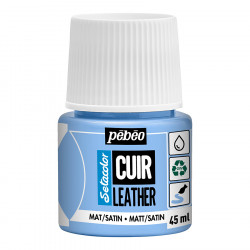 Peinture Cuir Setacolor 45 ml Mat-Satiné Bleu glacé