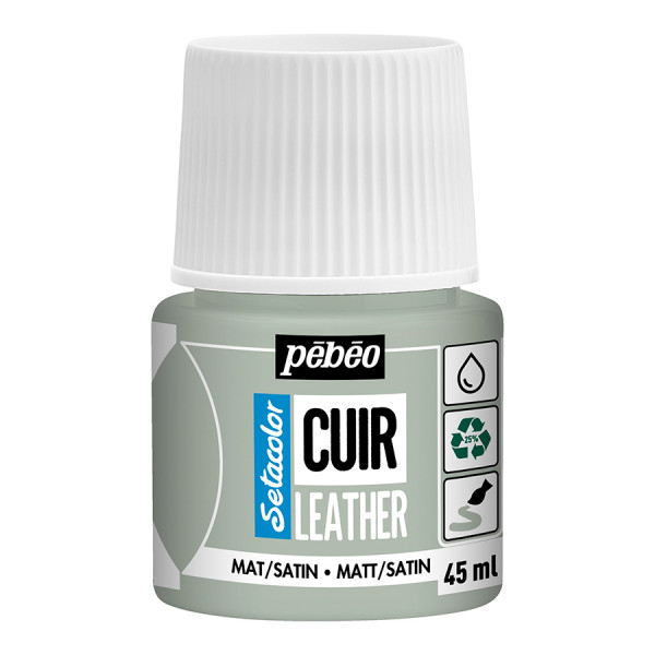 Peinture Cuir Setacolor 45 ml Mat-Satiné Vert sauge