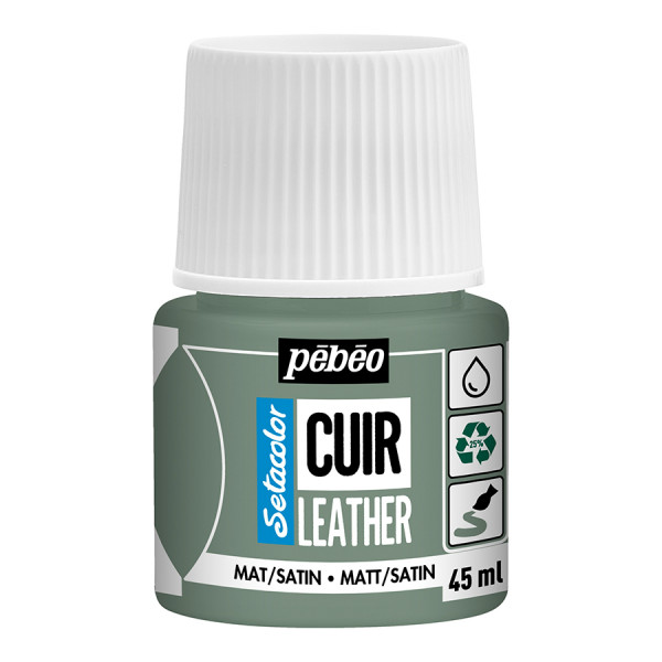 Peinture Cuir Setacolor 45 ml Mat-Satiné Vert matcha