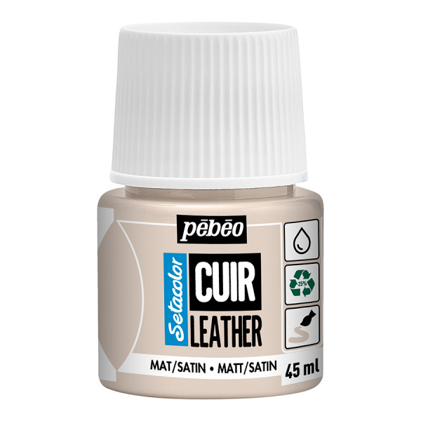 Peinture Cuir Setacolor 45 ml Mat-Satiné Beige rosé