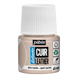 Peinture Cuir Setacolor 45 ml Mat-Satiné Taupe