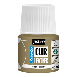 Peinture Cuir Setacolor 45 ml Effet Métal Or