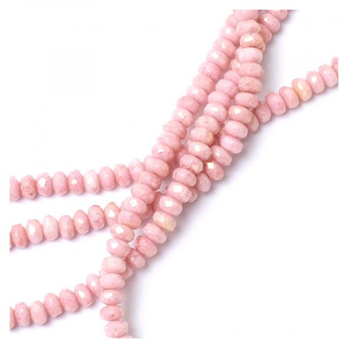 Perles En Tourmaline Rose Facettées - Rondes 2 Mm - Fil Environ 12 Pouces - Neuf Pour Fabrication De Bijoux DIY