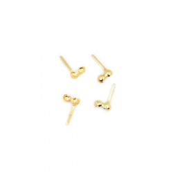 Cache-nœud 6 x 10 mm - Doré à l'or fin 24 K - 10 pcs