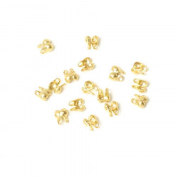 Cache-nœud 2,2 x 3,7 mm Doré à l'or fin 24K - 10 pcs