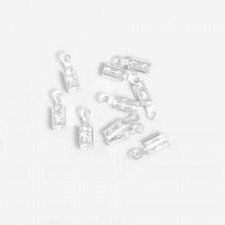 Embout de Cordon 2 mm Argenté 925 - 10 pcs