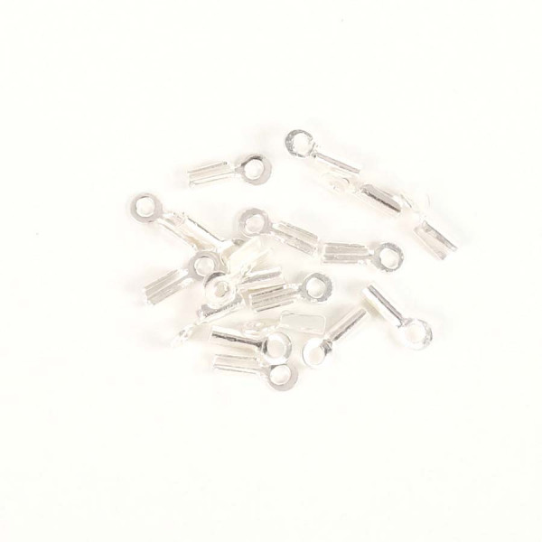 Embout 1 mm Argenté 925 - 10 pcs