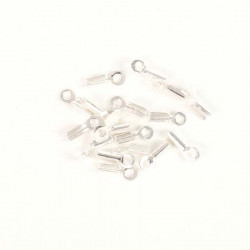 Embout 1 mm Argenté 925 - 10 pcs