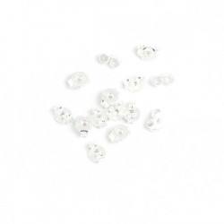 Fermoir Papillon Boucle d'oreille Argenté 925 - 10 pcs