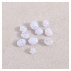 Perle Naturelle Irrégulière Agate Dentelle Bleue - 10 pcs