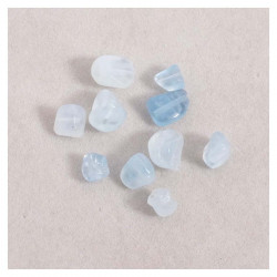 Perle Naturelle Irrégulière Aigue-Marine - 10 pcs