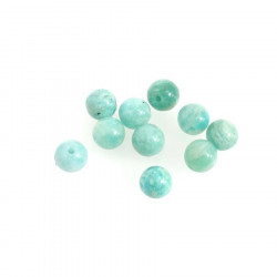 Perle Naturelle Ronde 6 mm Amazonite - 10 pcs